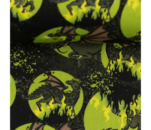 Baumwolle - Mystic Dragons Drachen